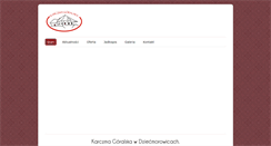 Desktop Screenshot of karczmagoralska.com
