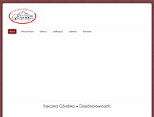 Tablet Screenshot of karczmagoralska.com
